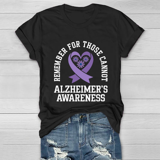 Remember For Those That Cannot Alzheimer's Awareness Healthwear T-shirt