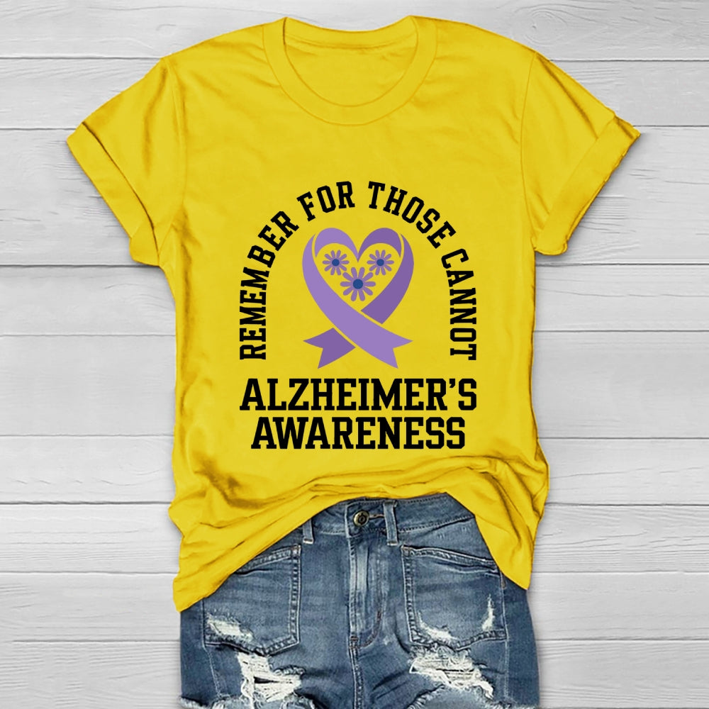 Remember For Those That Cannot Alzheimer's Awareness Healthwear T-shirt