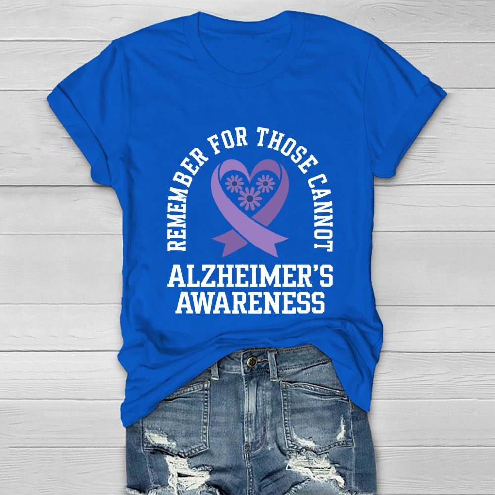 Remember For Those That Cannot Alzheimer's Awareness Healthwear T-shirt