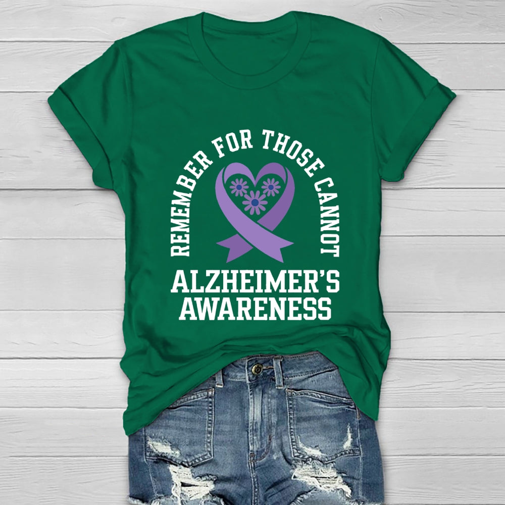Remember For Those That Cannot Alzheimer's Awareness Healthwear T-shirt