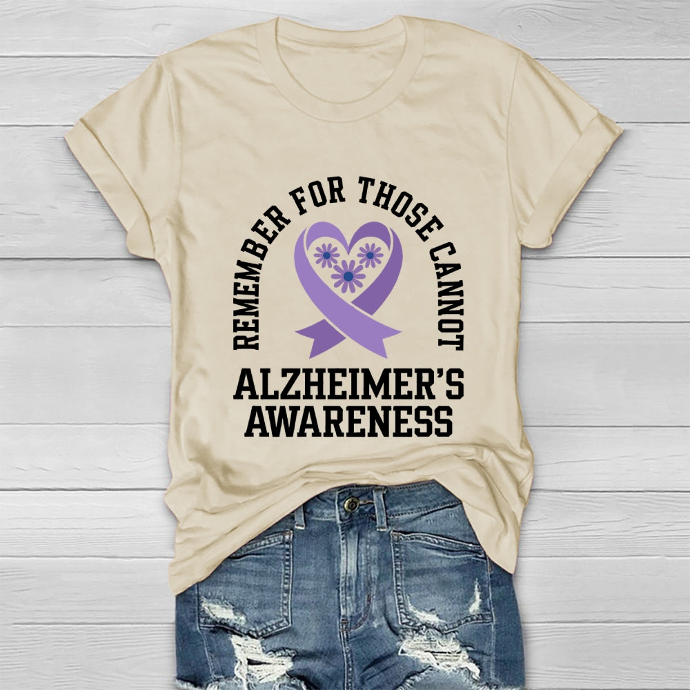 Remember For Those That Cannot Alzheimer's Awareness Healthwear T-shirt