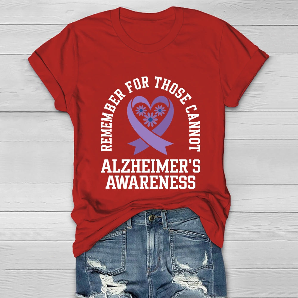 Remember For Those That Cannot Alzheimer's Awareness Healthwear T-shirt