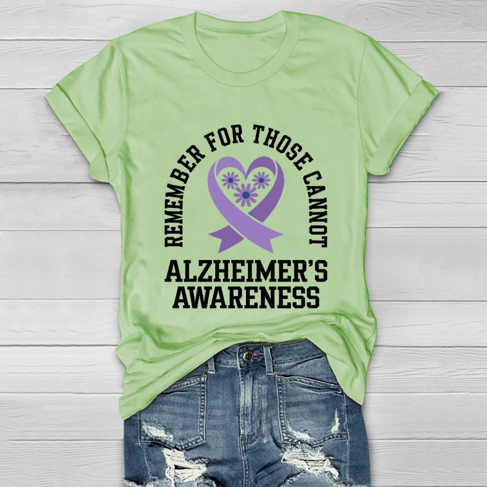 Remember For Those That Cannot Alzheimer's Awareness Healthwear T-shirt