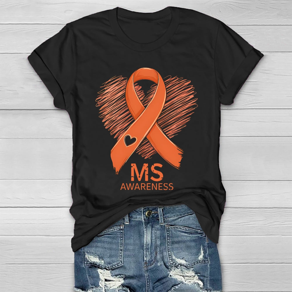 MS Warrior Multiple Sclerosis Awareness Healthwear T-shirt