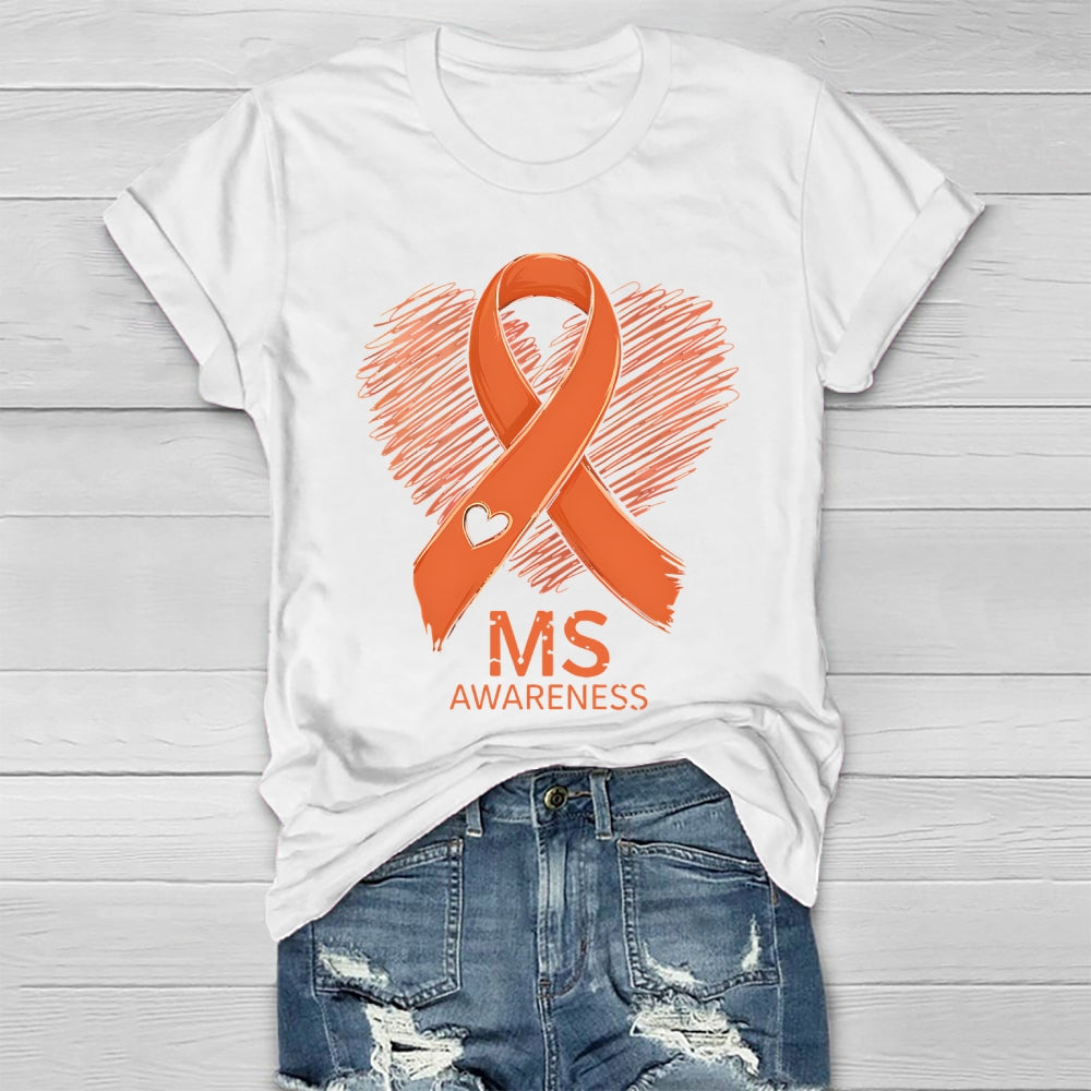 MS Warrior Multiple Sclerosis Awareness Healthwear T-shirt