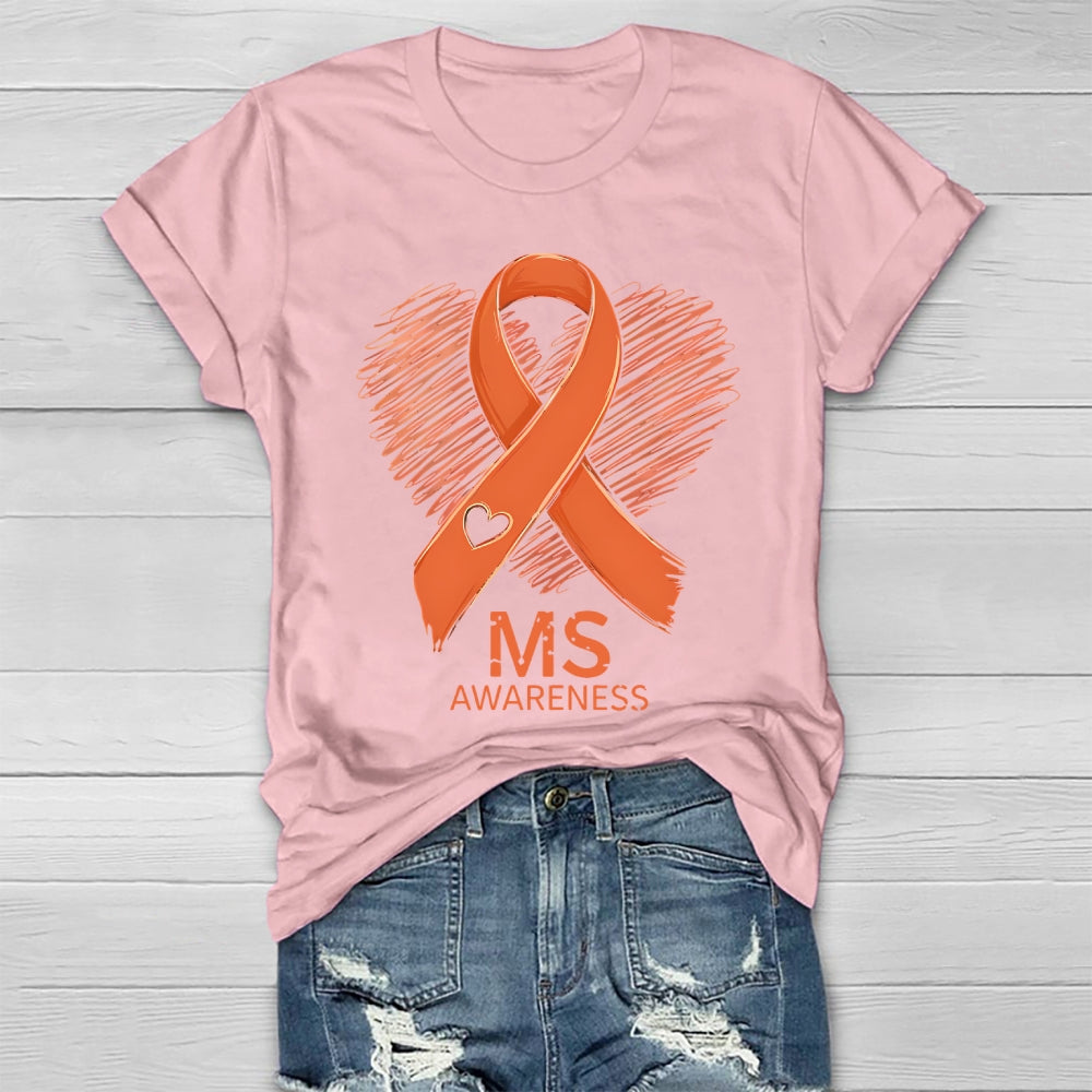 MS Warrior Multiple Sclerosis Awareness Healthwear T-shirt