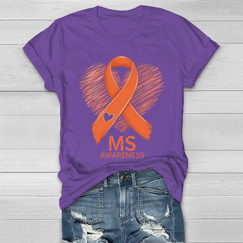 MS Warrior Multiple Sclerosis Awareness Healthwear T-shirt