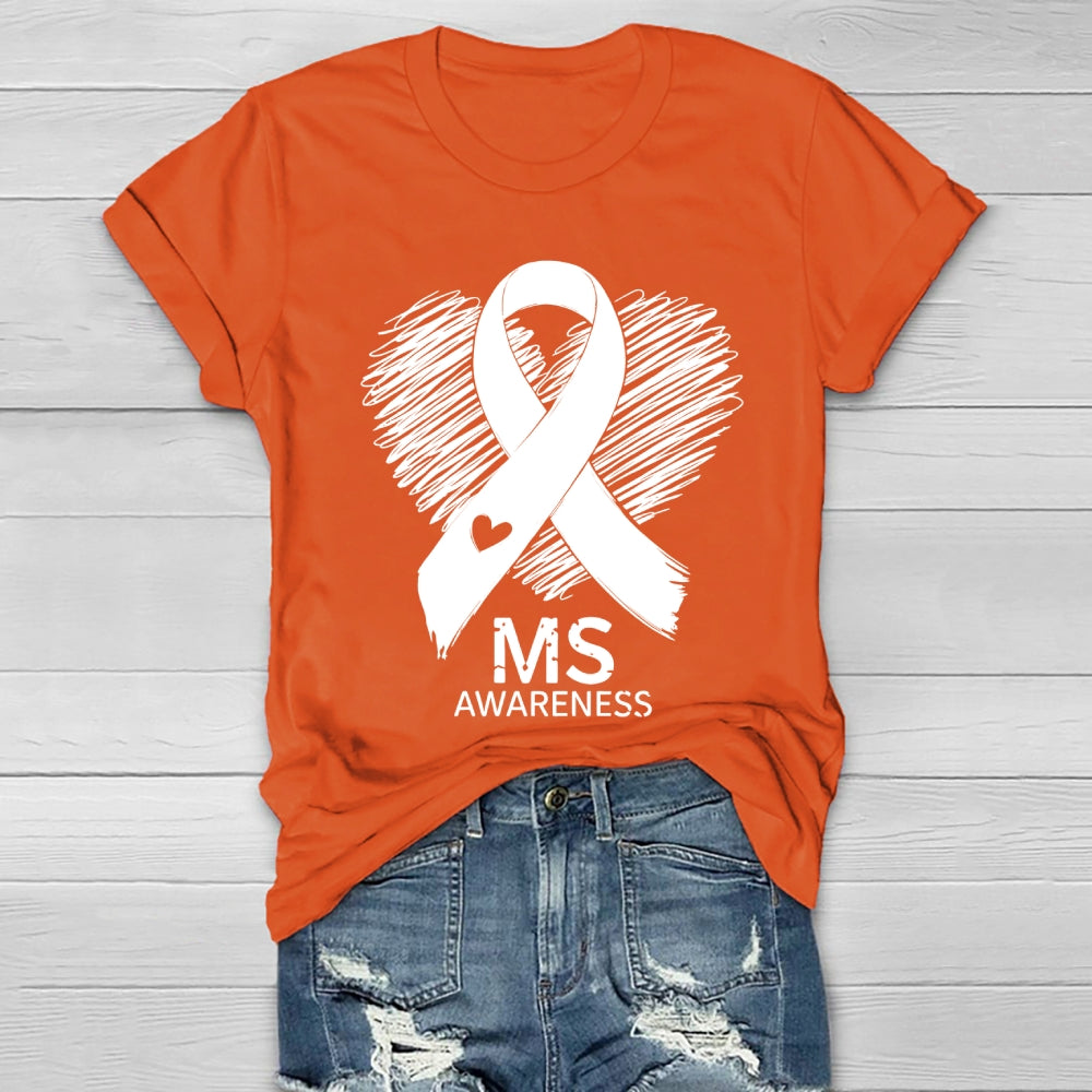 MS Warrior Multiple Sclerosis Awareness Healthwear T-shirt