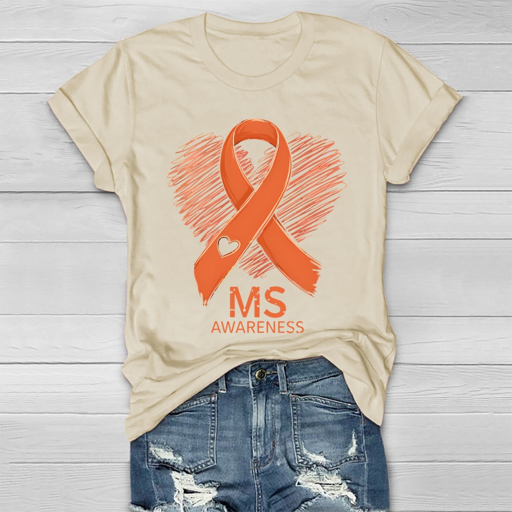 MS Warrior Multiple Sclerosis Awareness Healthwear T-shirt