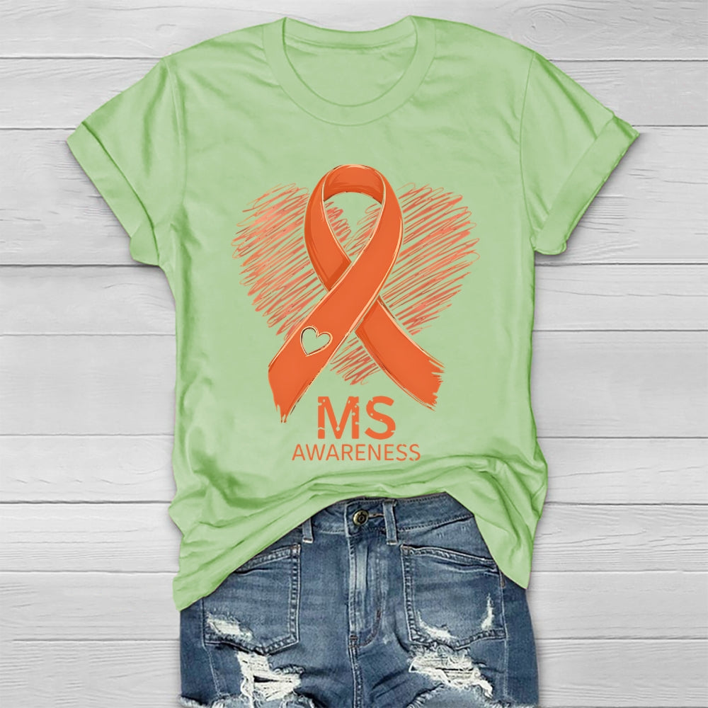 MS Warrior Multiple Sclerosis Awareness Healthwear T-shirt