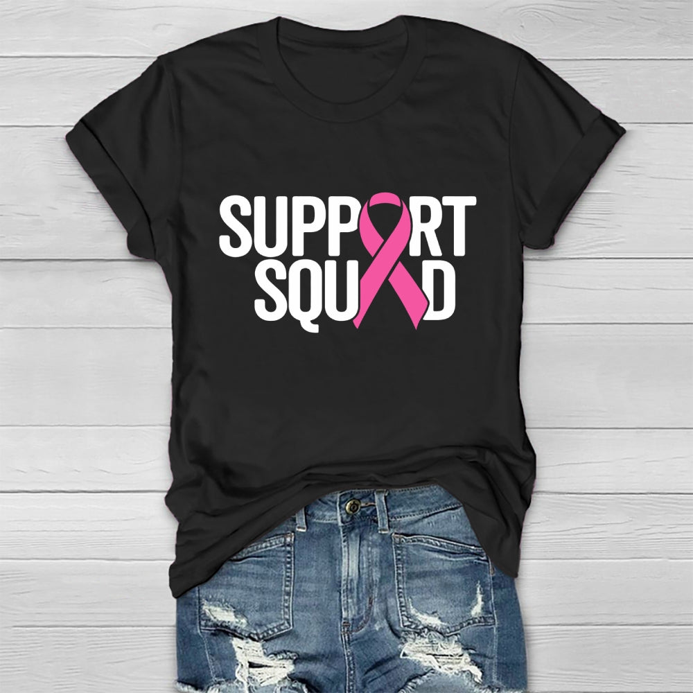 Support Squad Breast Cancer Awareness  Healthwear T-shirt
