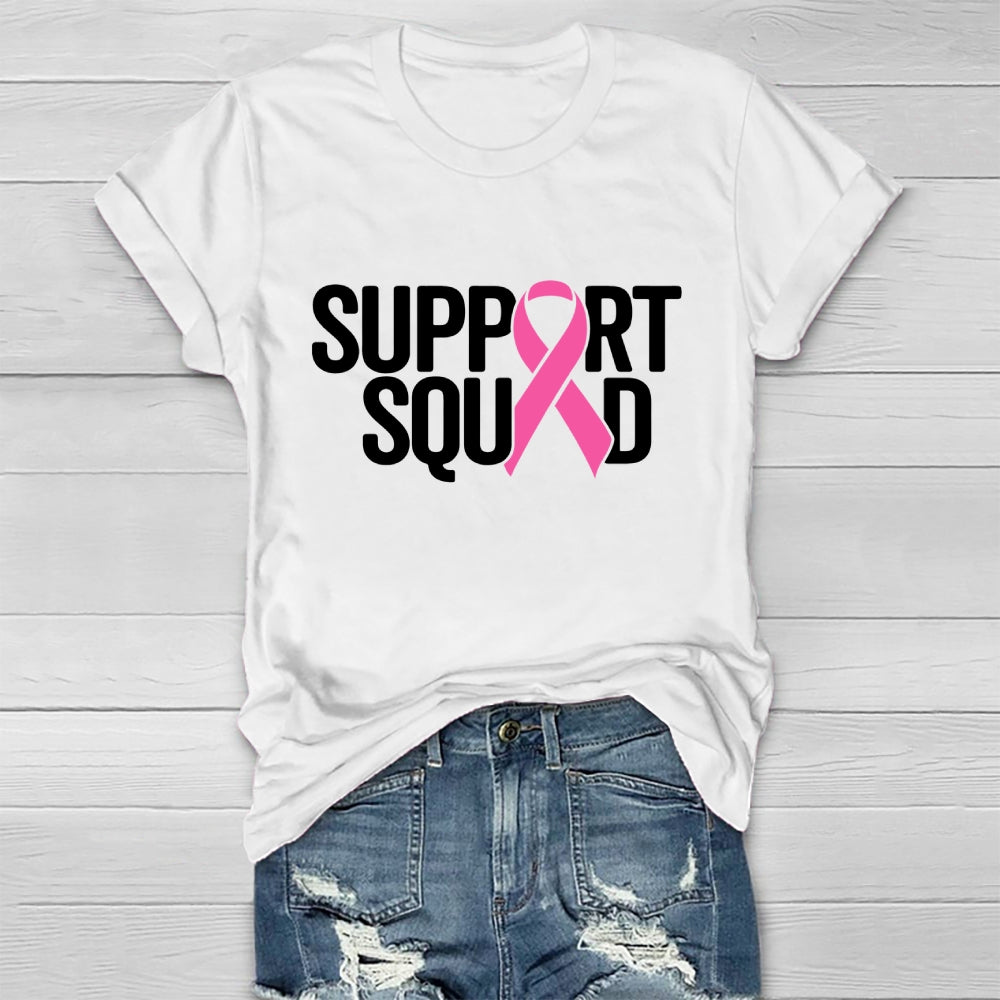 Support Squad Breast Cancer Awareness  Healthwear T-shirt
