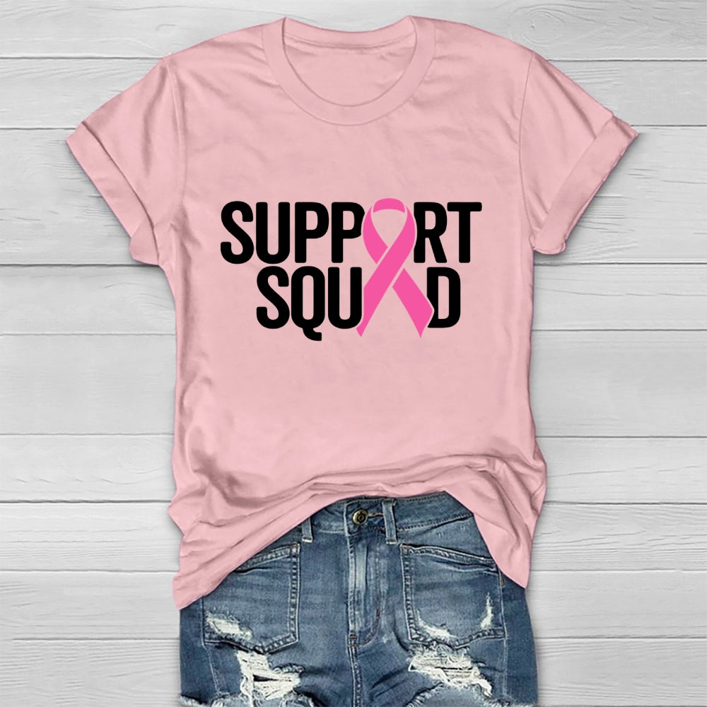 Support Squad Breast Cancer Awareness  Healthwear T-shirt