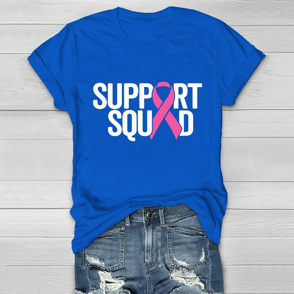 Support Squad Breast Cancer Awareness  Healthwear T-shirt