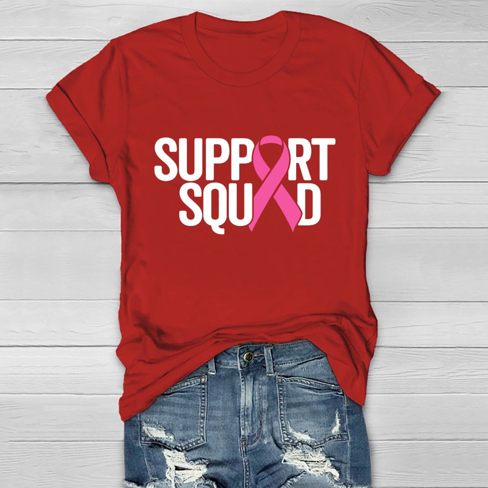 Support Squad Breast Cancer Awareness  Healthwear T-shirt