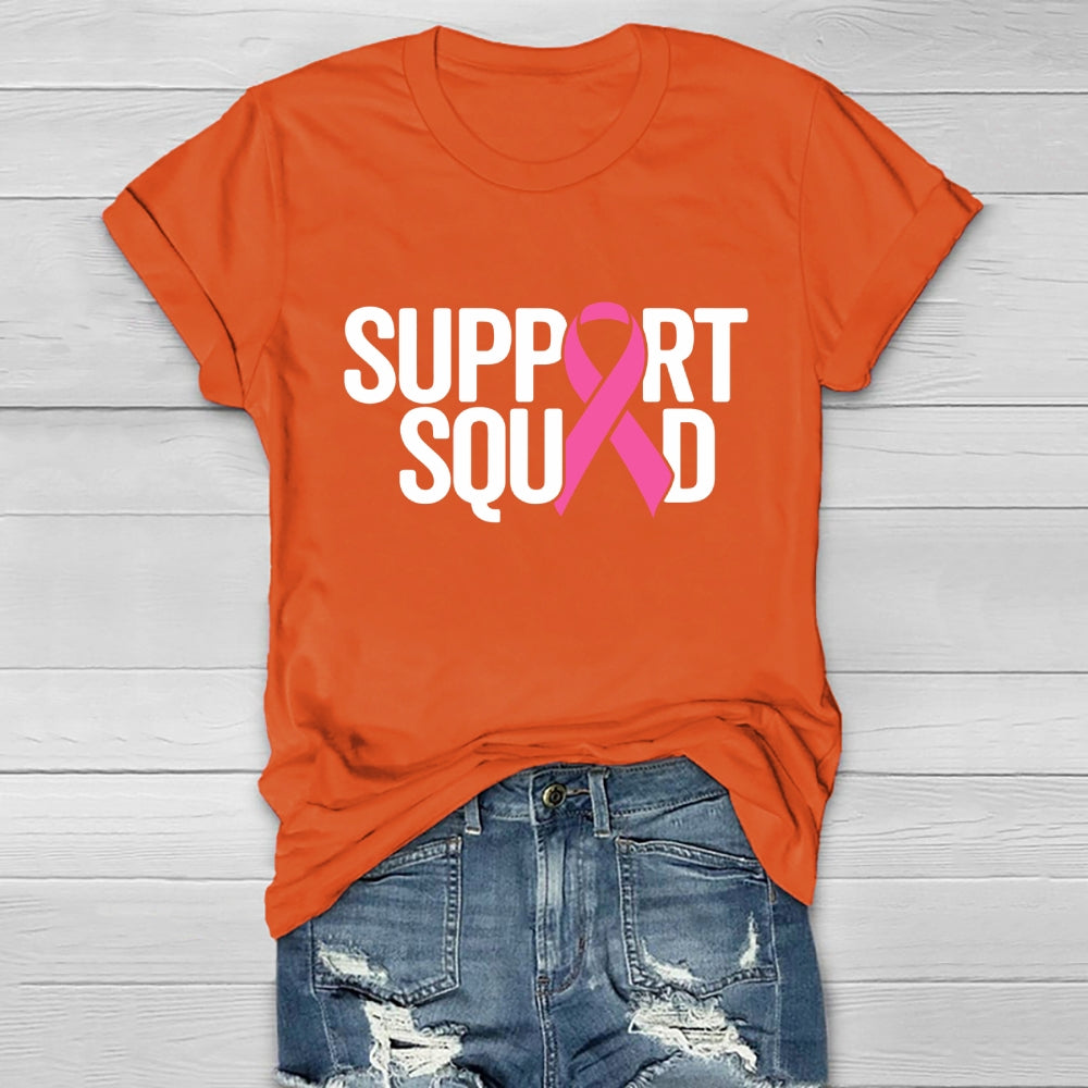 Support Squad Breast Cancer Awareness  Healthwear T-shirt