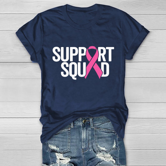 Support Squad Breast Cancer Awareness  Healthwear T-shirt