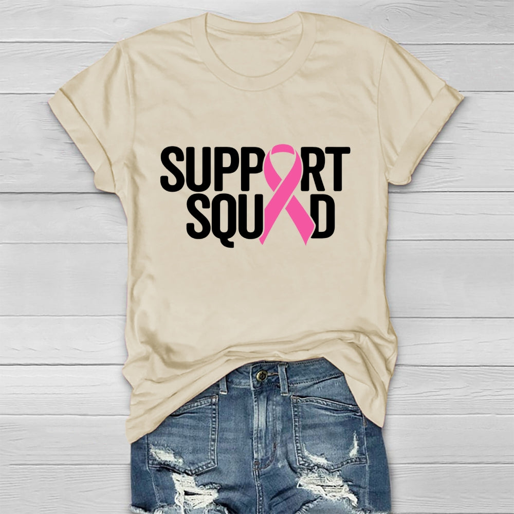 Support Squad Breast Cancer Awareness  Healthwear T-shirt