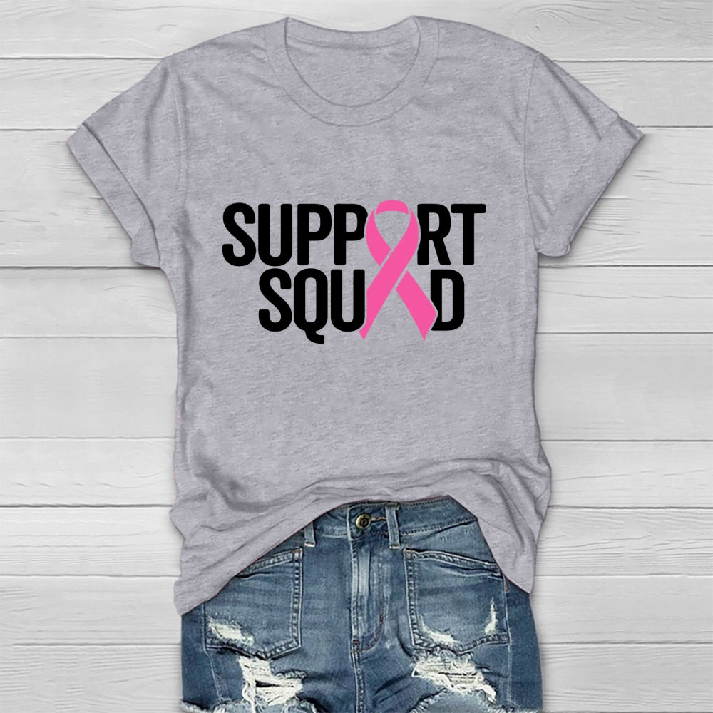 Support Squad Breast Cancer Awareness  Healthwear T-shirt