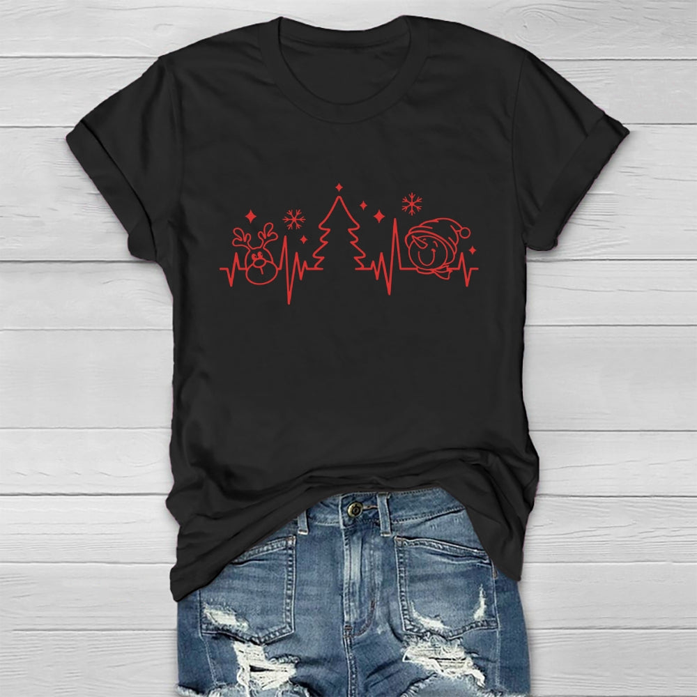 Heart Month Christmas Healthwear T-shirt