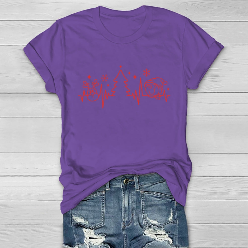Heart Month Christmas Healthwear T-shirt