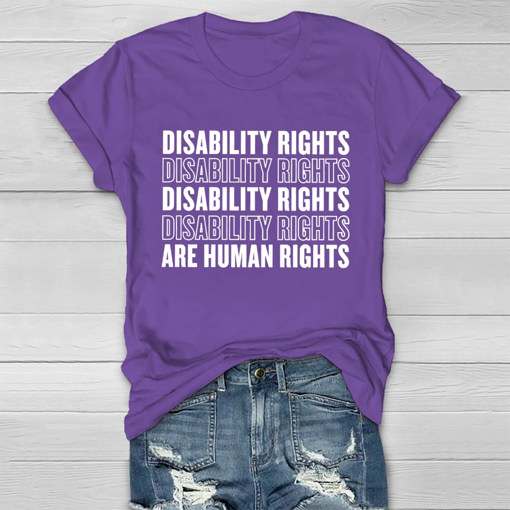 Disability Rights Are Human Rights Disability Awareness Healthwear T-shirt