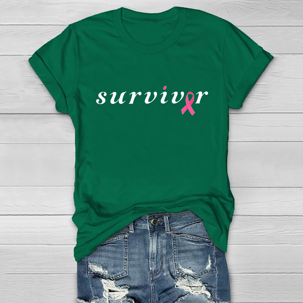 Survivor Breast Awareness Healthwear T-shirt