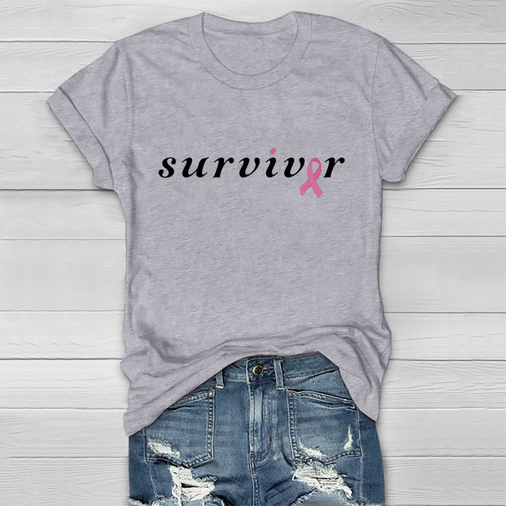 Survivor Breast Awareness Healthwear T-shirt