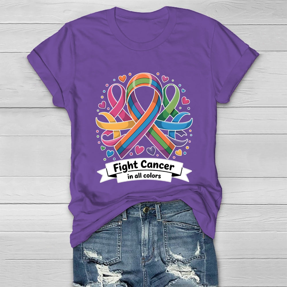 Fight Cancer In All Colors Healthwear T-shirt