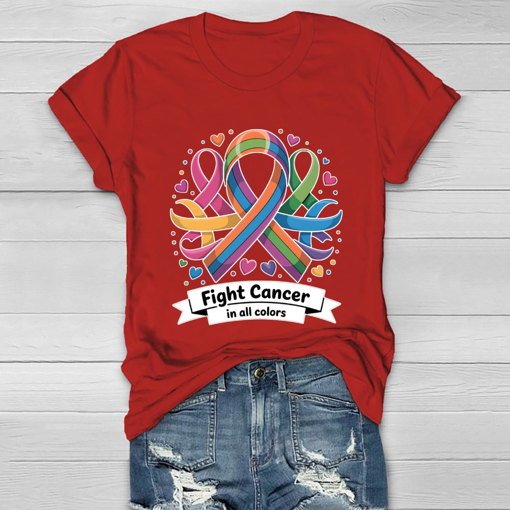 Fight Cancer In All Colors Healthwear T-shirt