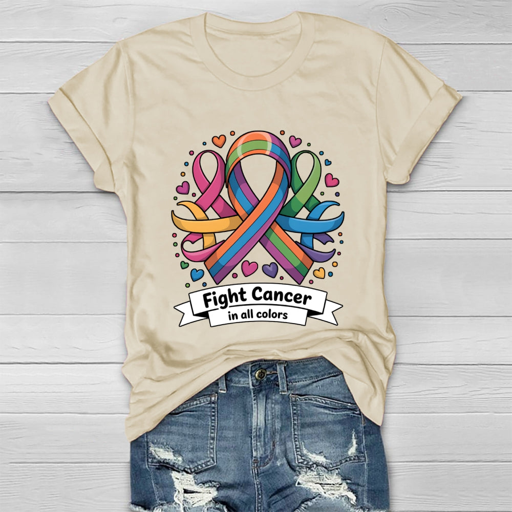 Fight Cancer In All Colors Healthwear T-shirt