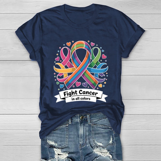 Fight Cancer In All Colors Healthwear T-shirt