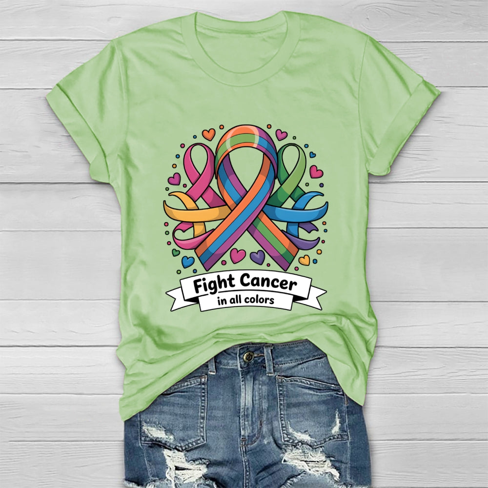 Fight Cancer In All Colors Healthwear T-shirt