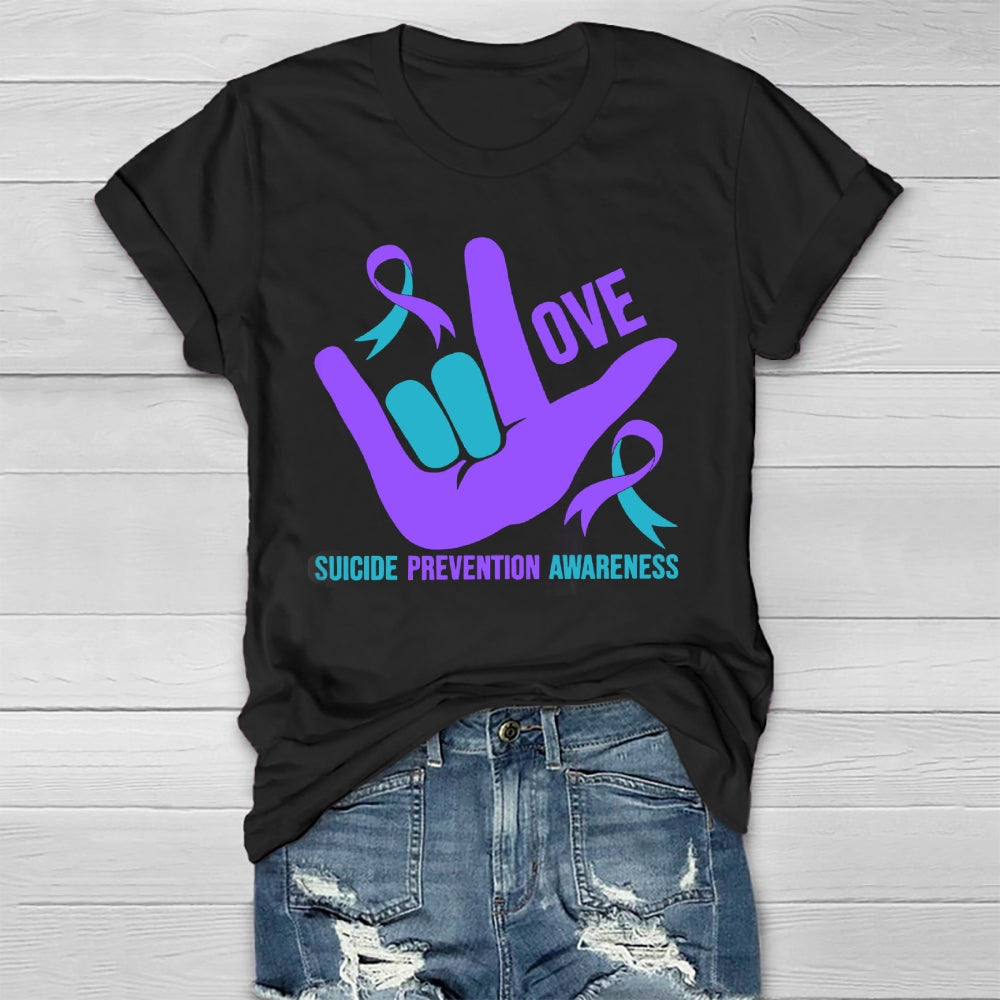 Love Suicide Prevention Awareness  Healthwear T-shirt