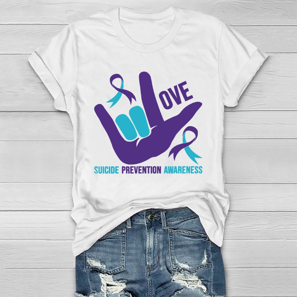 Love Suicide Prevention Awareness  Healthwear T-shirt