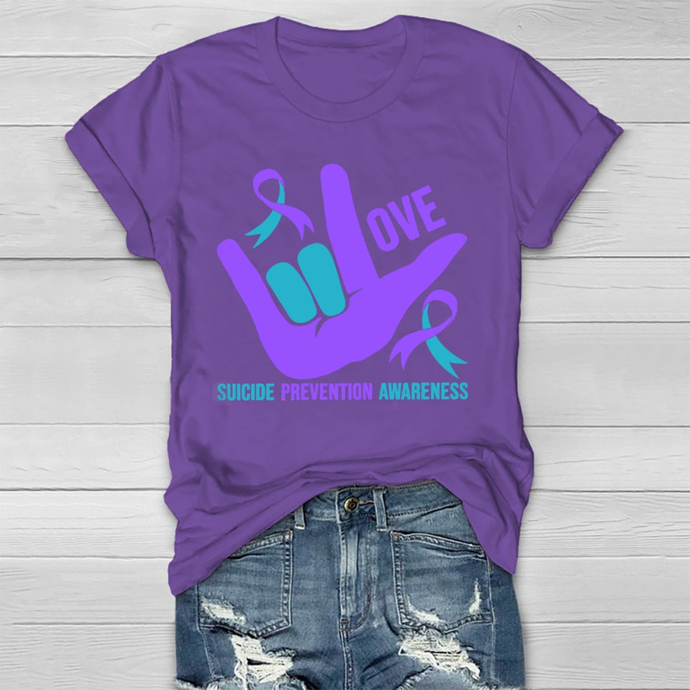 Love Suicide Prevention Awareness  Healthwear T-shirt