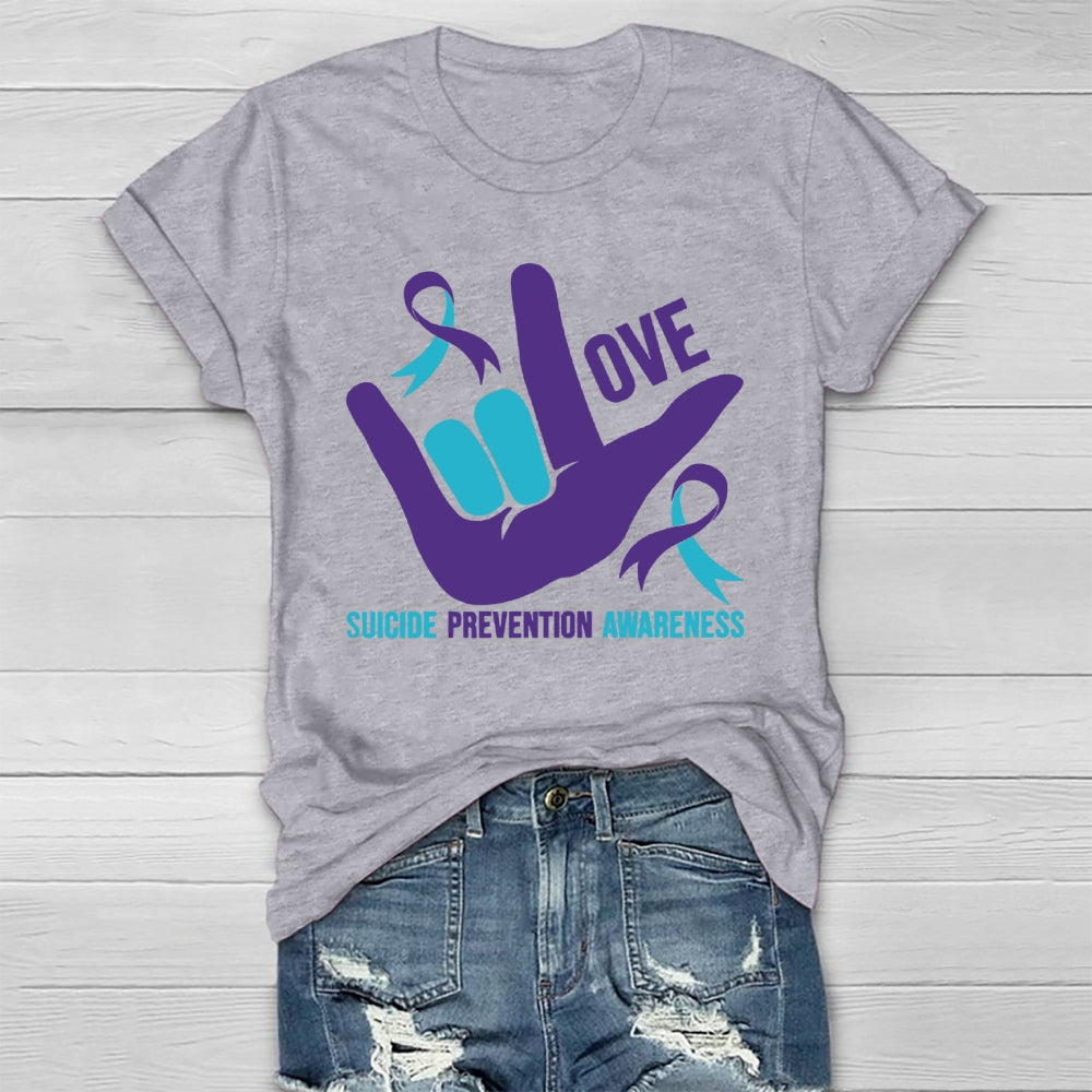 Love Suicide Prevention Awareness  Healthwear T-shirt