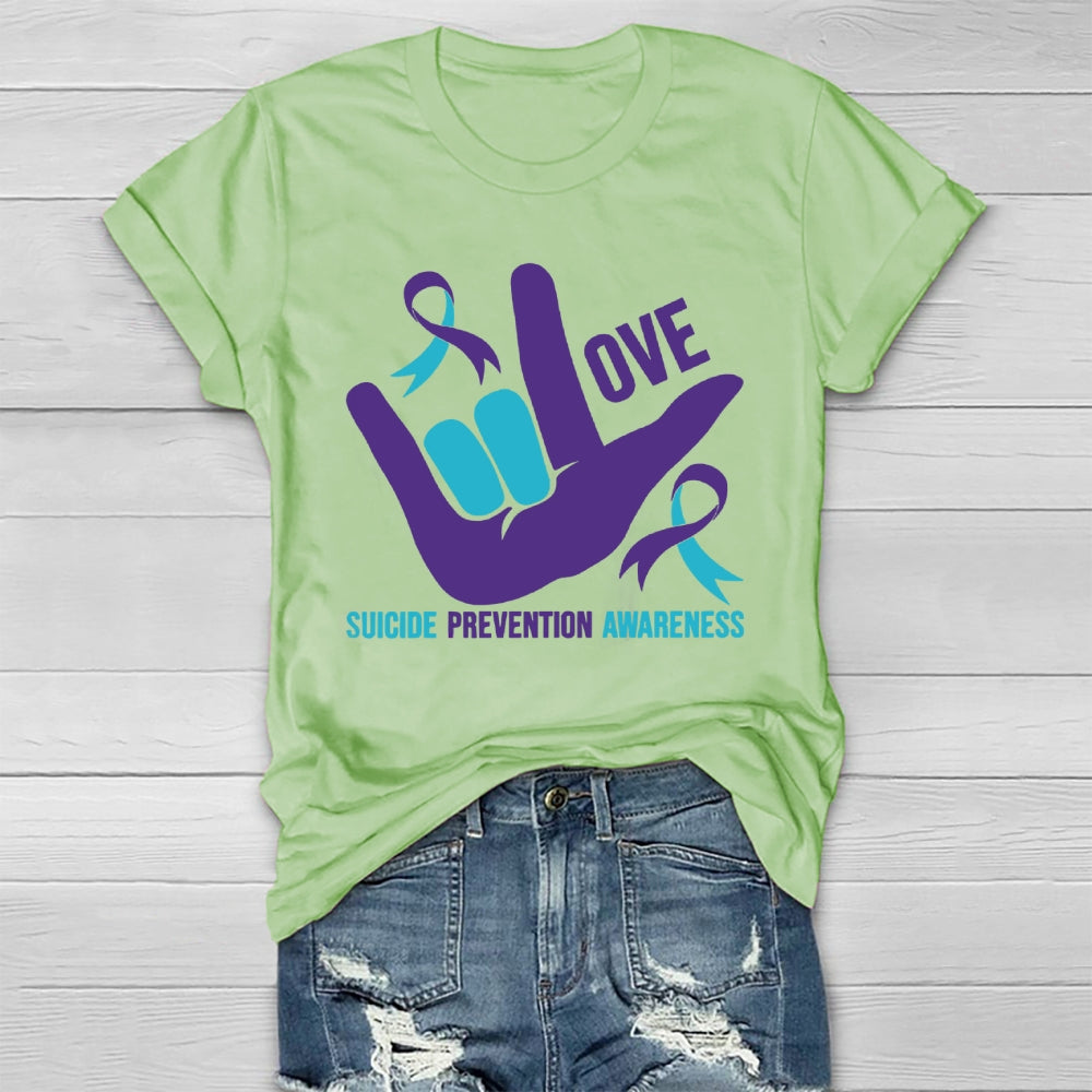 Love Suicide Prevention Awareness  Healthwear T-shirt
