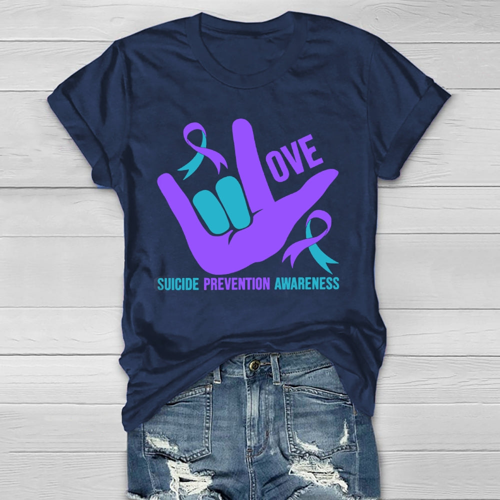 Love Suicide Prevention Awareness  Healthwear T-shirt
