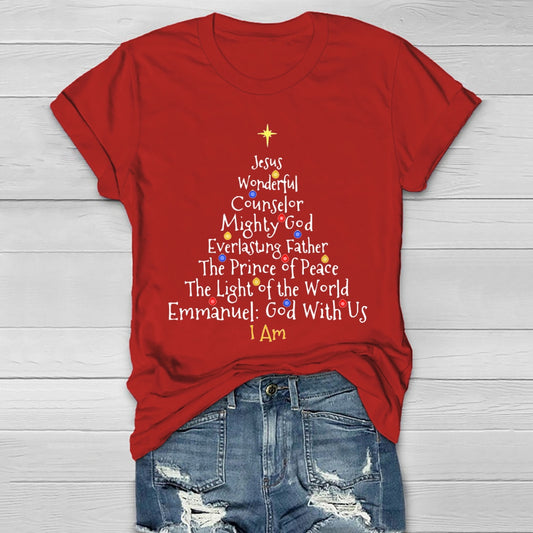 Jesus Wonderful Counselor Mighty God Everlasting Father Healthwear T-shirt