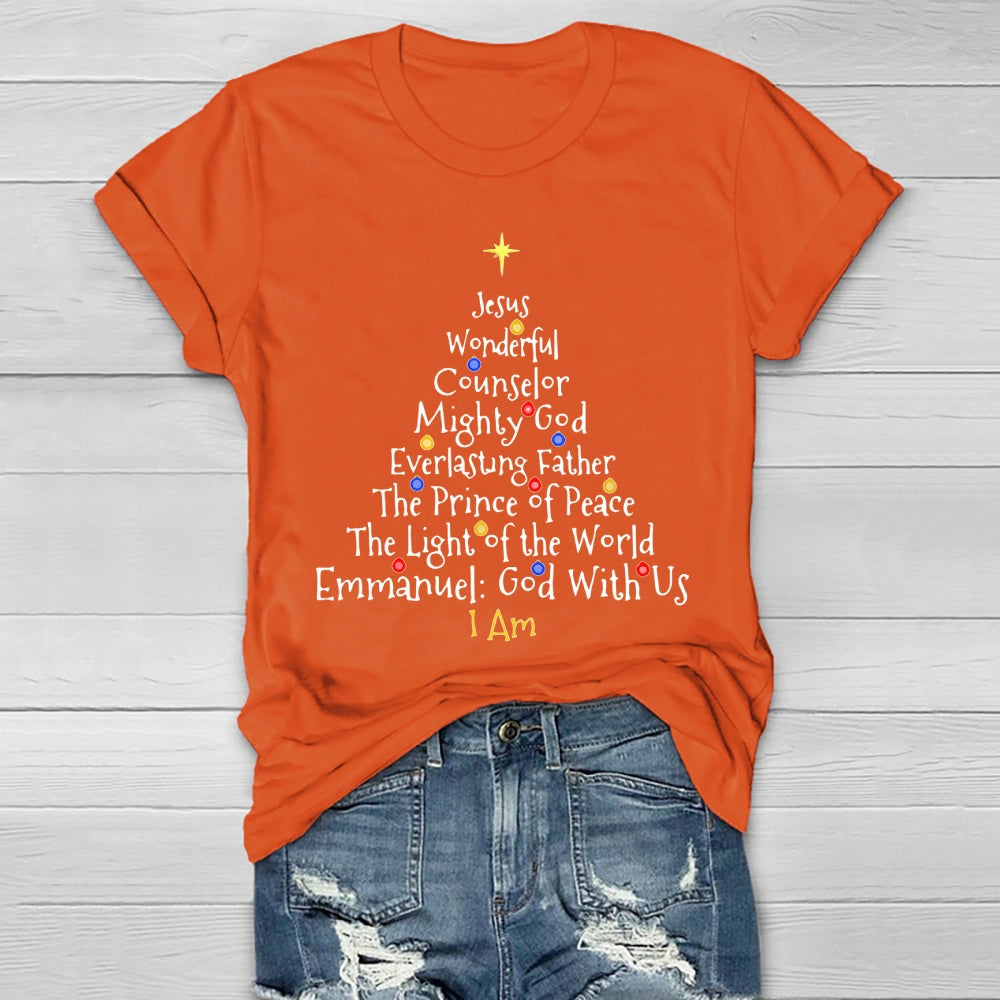 Jesus Wonderful Counselor Mighty God Everlasting Father Healthwear T-shirt