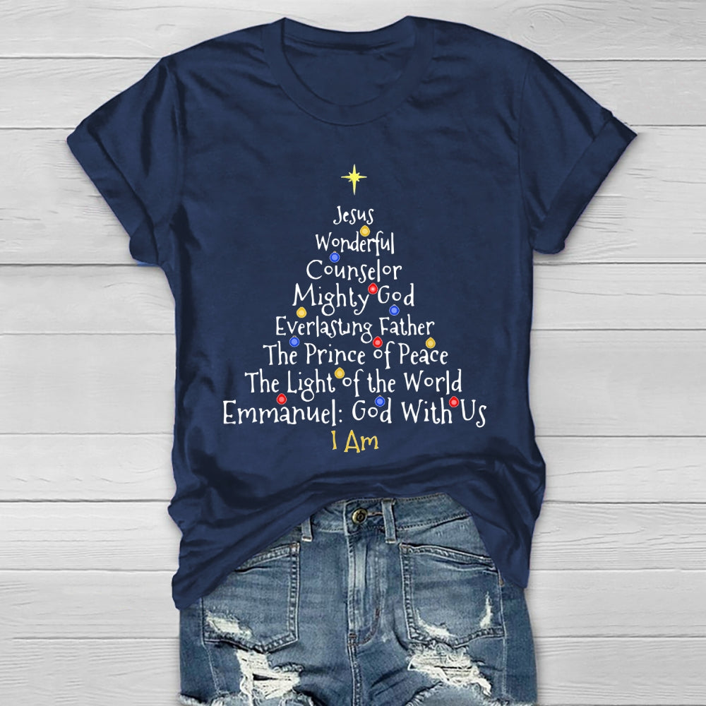 Jesus Wonderful Counselor Mighty God Everlasting Father Healthwear T-shirt