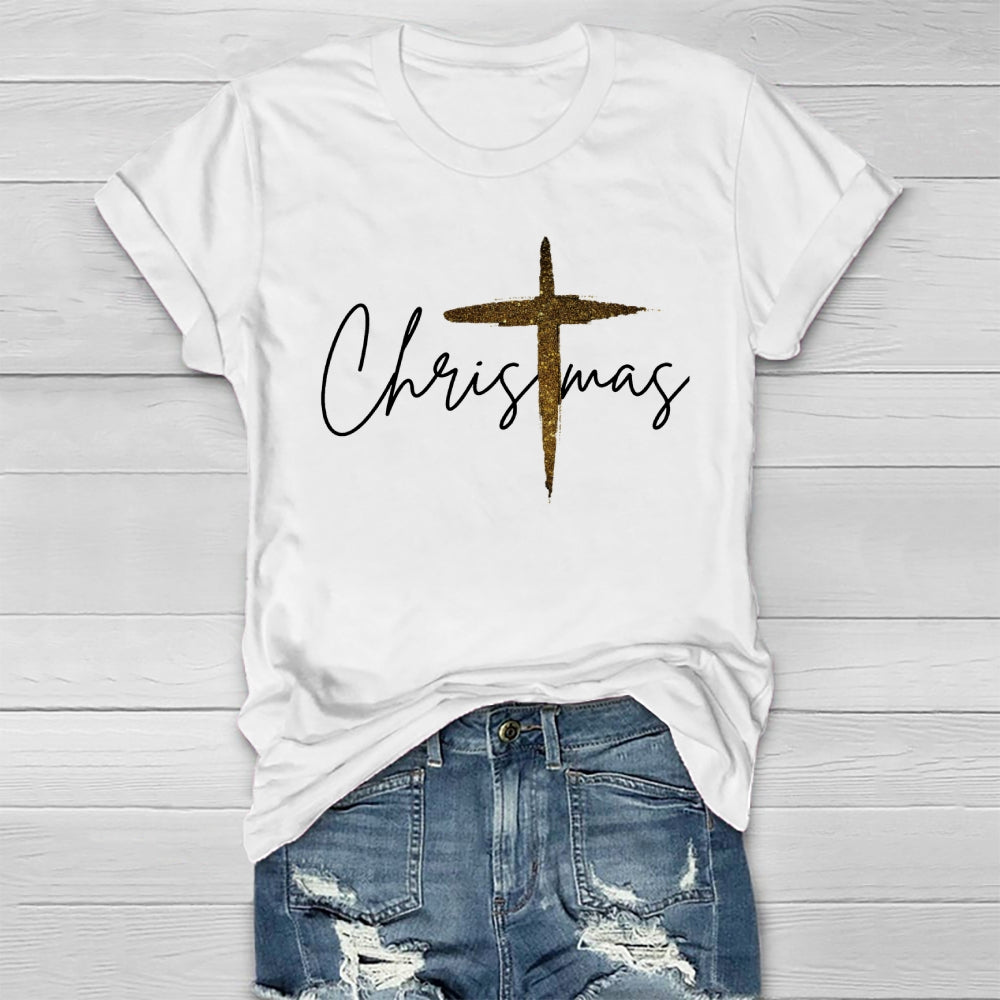 Jesus Christ Cross Christmas Healthwear T-shirt
