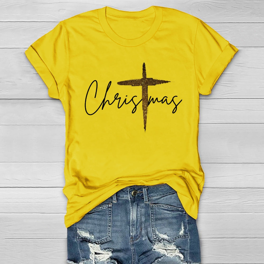 Jesus Christ Cross Christmas Healthwear T-shirt