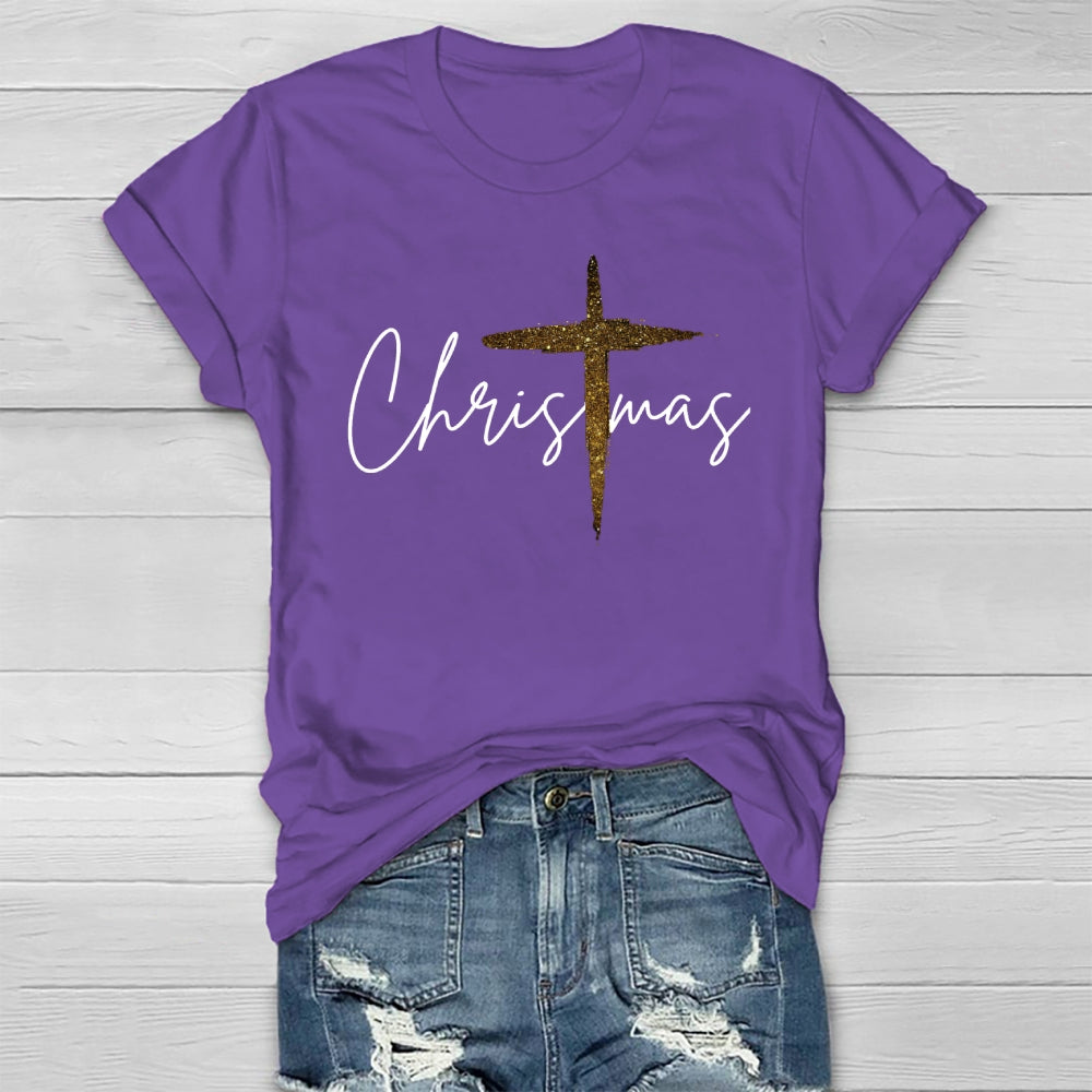 Jesus Christ Cross Christmas Healthwear T-shirt