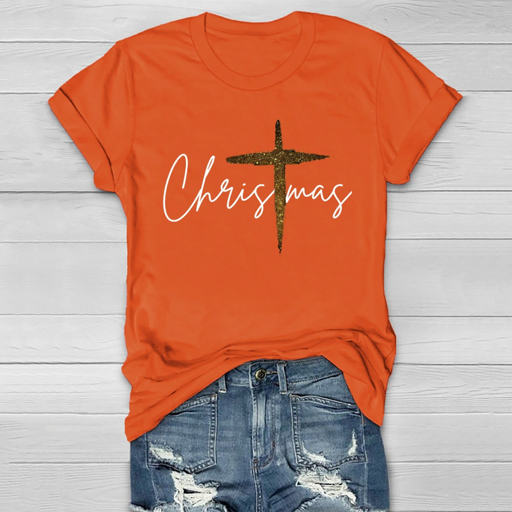 Jesus Christ Cross Christmas Healthwear T-shirt