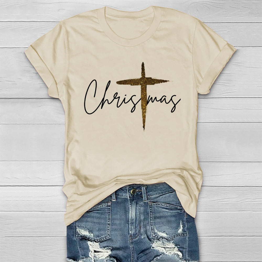 Jesus Christ Cross Christmas Healthwear T-shirt