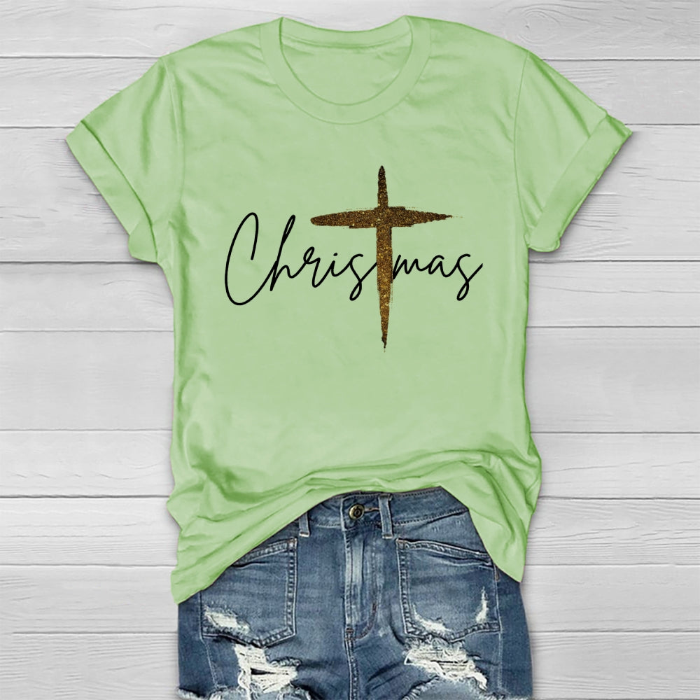 Jesus Christ Cross Christmas Healthwear T-shirt