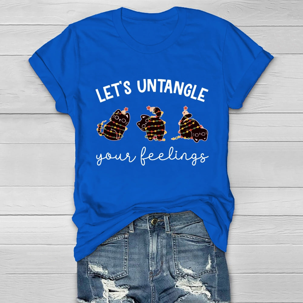 Let's Untangle Your Feelings Cat Healthwear T-shirt