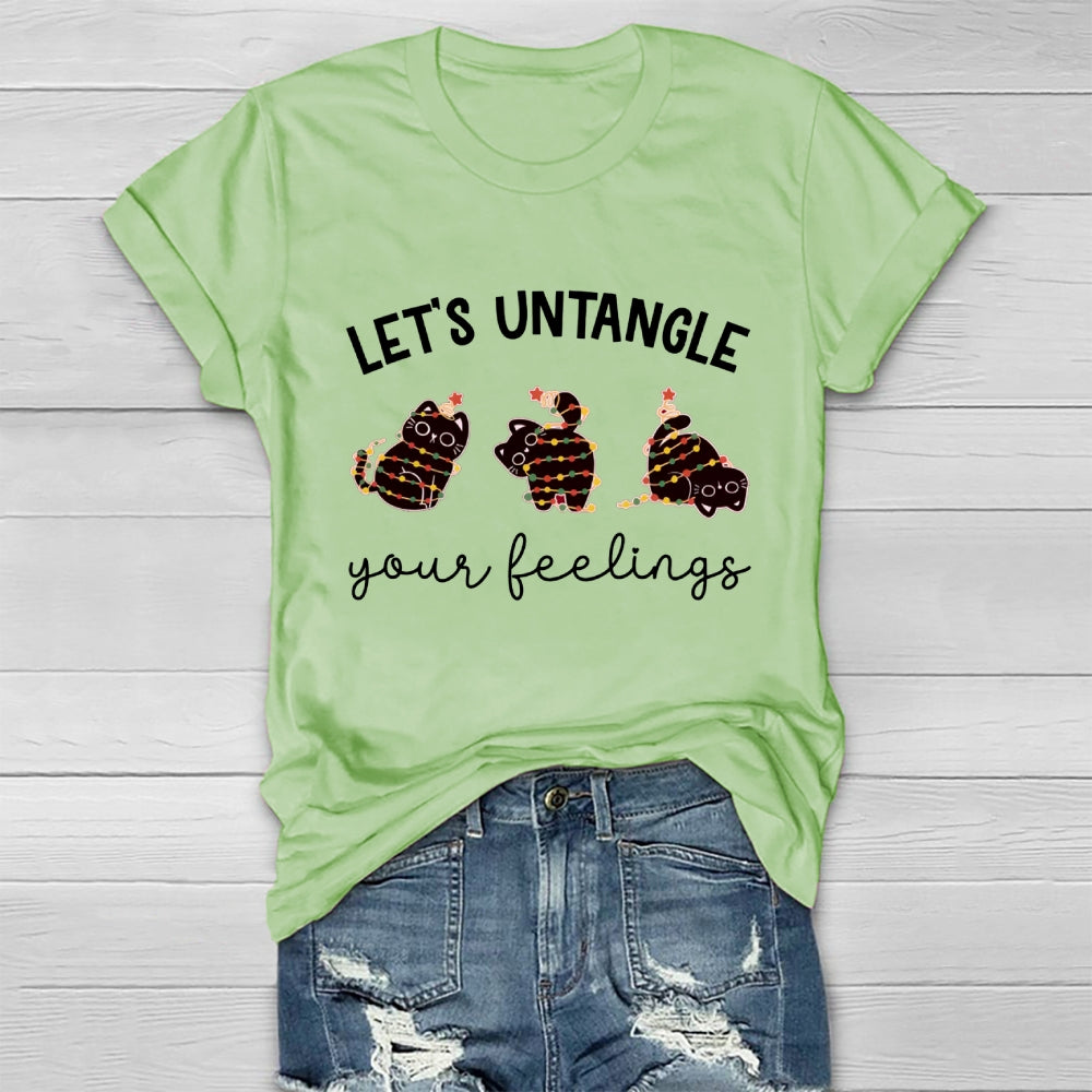 Let's Untangle Your Feelings Cat Healthwear T-shirt